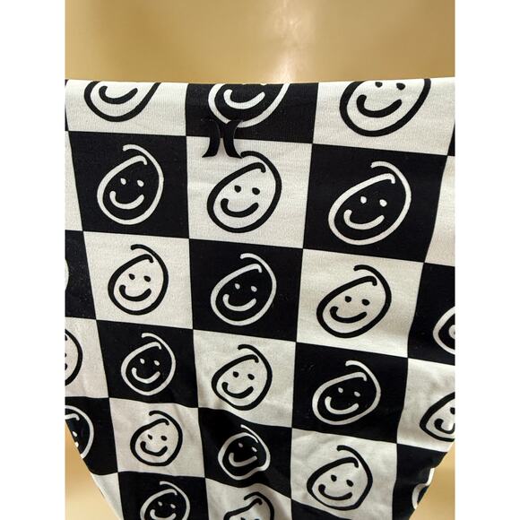 Hurley Women's Smiley Plaid Moderate Reversible Scoop Bikini Bottoms Small - Picture 3 of 4